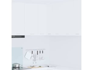 Meuble de rangement cuisine, armoire suspendue blanc 57x57x80cm bois d'ingénierie