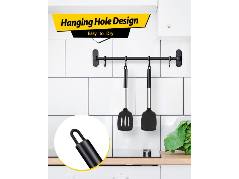Lot de 2 spatules en silicone solides – sans bpa, résistantes à la chaleur élevée - Conforama C