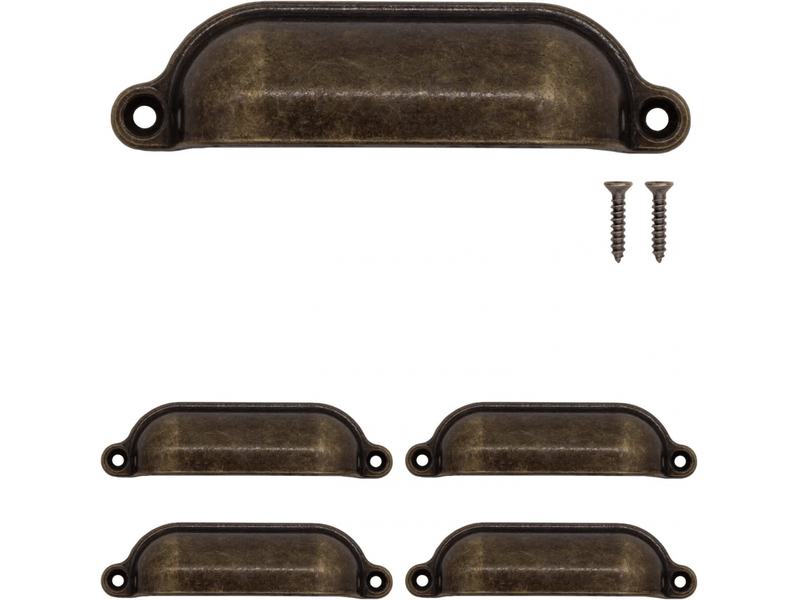  Poignées de tiroirs, poignées de meubles, en fer, pour meubles, buffets, coffres, commodes vintage  - Conforama A