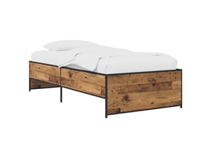 Lit simple 80x200 cm coloris marron