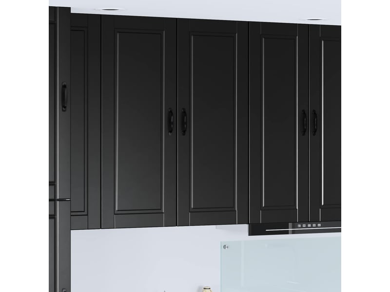 Meuble mural de cuisine, armoire de cuisine noir 40x31x100cm bois d'ingénierie shl7678 - Conforama B