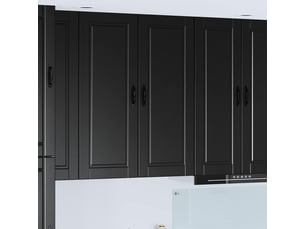 Meuble mural de cuisine, armoire de cuisine noir 40x31x100cm bois d'ingénierie shl7678