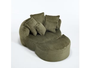 Fauteuil fixe <strong>MODENVIE</strong> <strong></strong> Tissu bouclette vert