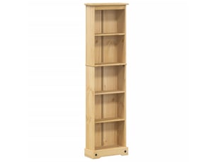 Bibliothèque - armoire à livres corona 46x20x170 cm bois de pin massif