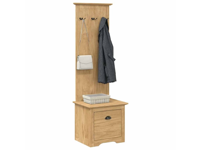  Banc de couloir bodo marron miel 50x40x156,7 cm  - Conforama C