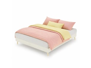 Lit 2 places 140x200 cm HAUSS SPOLE coloris beige