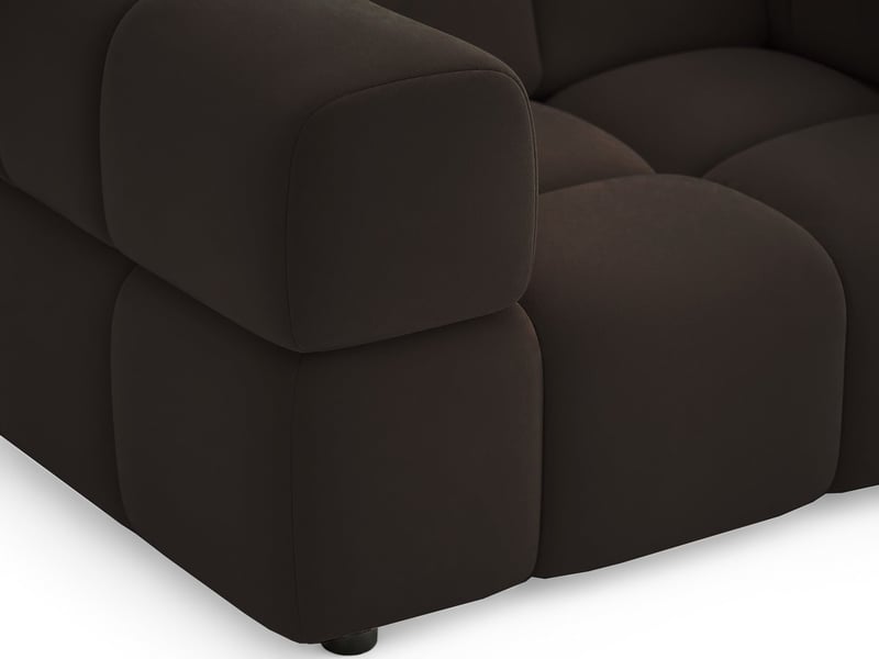  Selsey hollme - fauteuil coque - 150 cm - velours marron Hollme - Conforama E