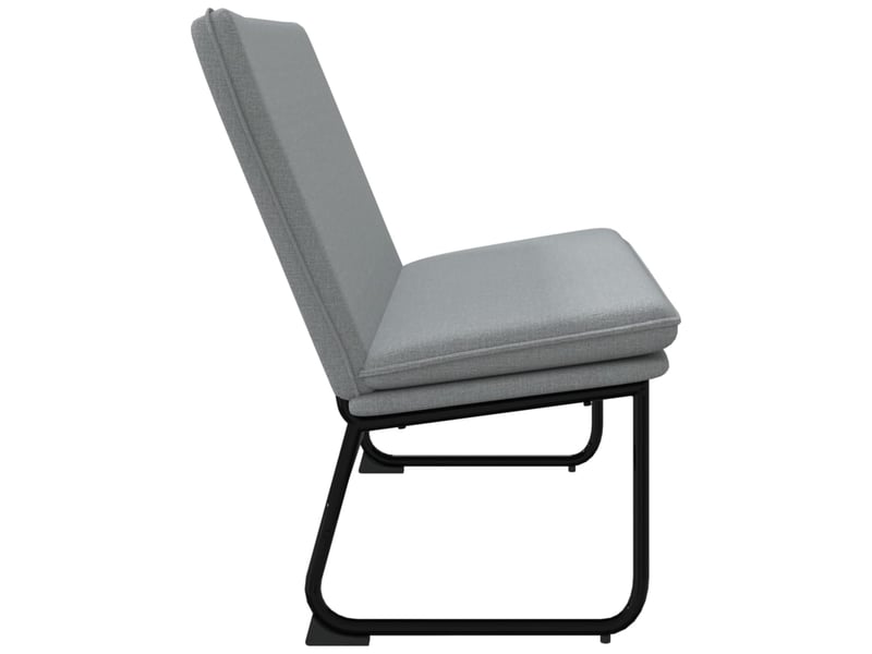  Banc chambre, banc de lit gris clair 100x75x76 cm tissu  - Conforama D