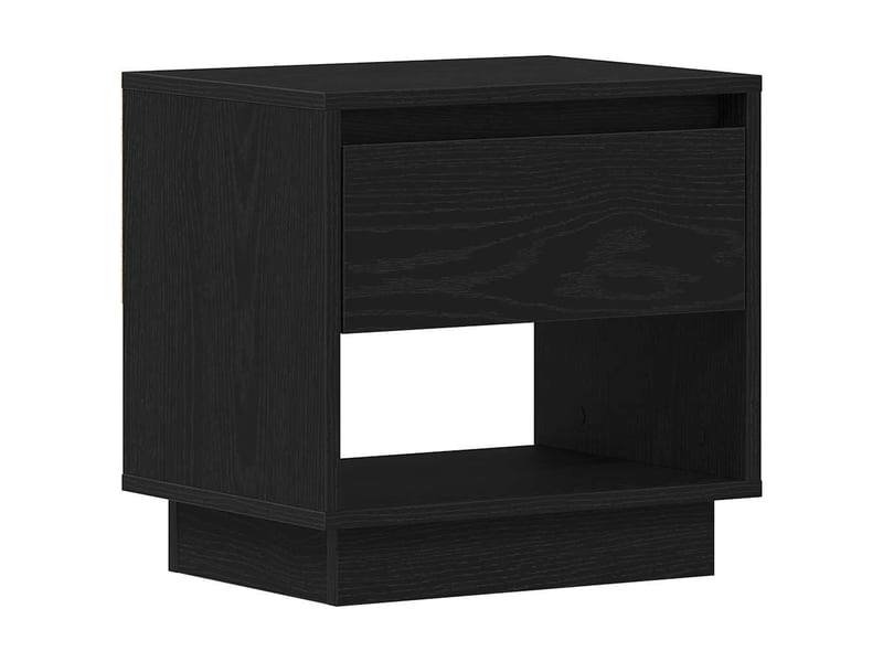 Table de chevet - table de nuit 2 pièces chêne noir 45 x 34 x 44 cm - Conforama E