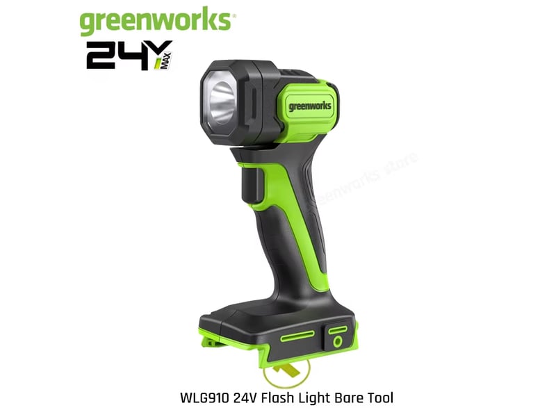  Kit lampe torche led greenworks 24v 200lm, lampe de travail portable sans fil haute intensité (outils uniquement) [classe énergétique a++]  - Conforama A