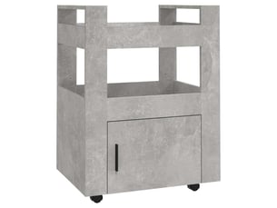 Desserte de cuisine, chariot de rangement gris béton 60x45x80 cm bois d'ingénierie shl29538