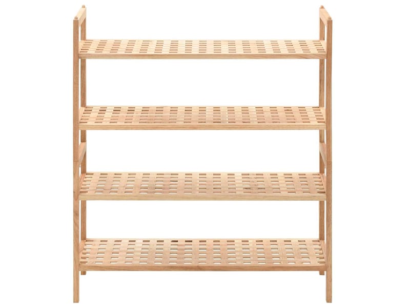 Meuble à chaussures, étagère à chaussures bois de noyer massif 69x26x81 cm  - Conforama A