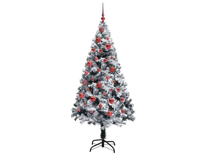 Sapin de noël artificiel, arbre de noël blanc 150 cm pvc, acier et plastique shl7814 - Conforama D