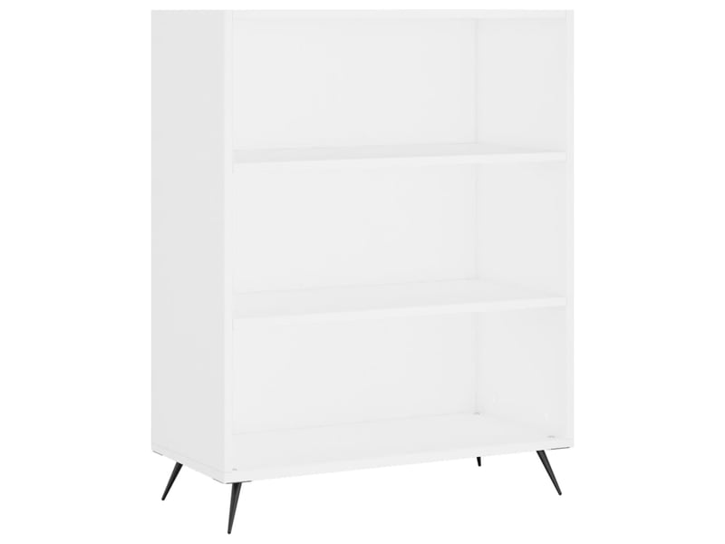  Bibliothèque, armoire à livres blanc 69,5x32,5x90 cm bois d'ingénierie  - Conforama A