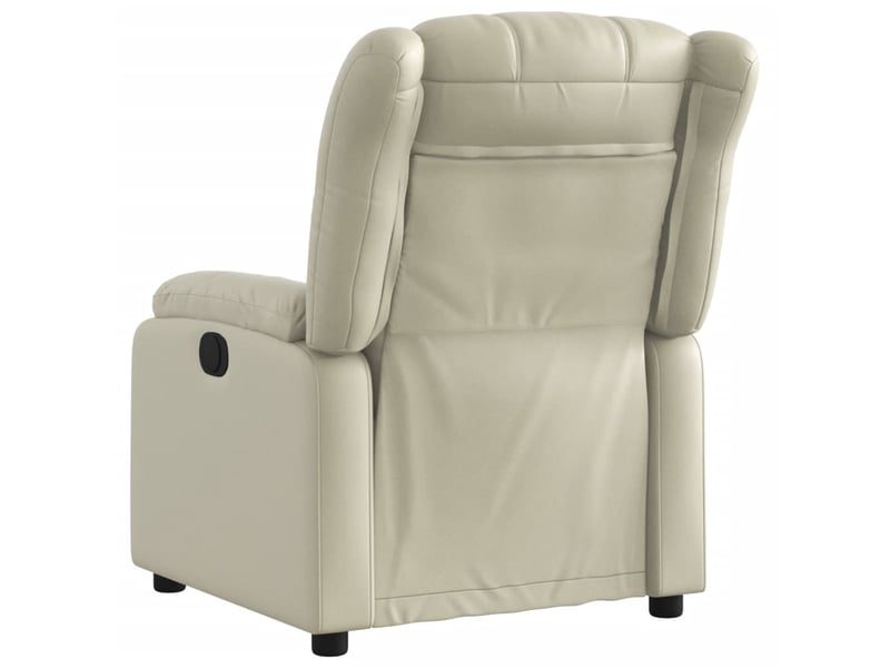  Fauteuil inclinable électrique, fauteuil relax salon crème similicuir shl48282  - Conforama E