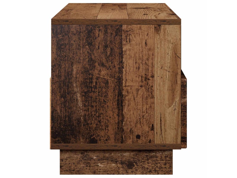  Meuble tv moderne, banc tv 90x34.5x40 cm bois ancien bois d'ingénierie  - Conforama E