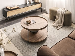 Table basse lander marron foncé
