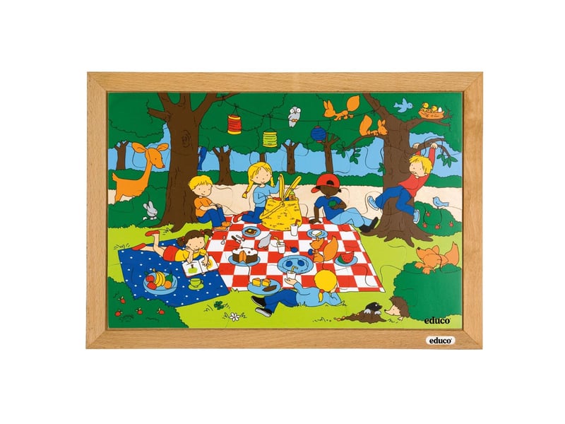  Educo enfants - pique-nique  25 pièces de puzzle 8719924037857 - Conforama B