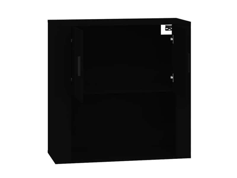  Armoire murale, meuble de rangement noir 80x33x80 cm bois d'ingénierie shl80968  - Conforama D