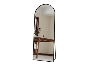 Miroir à poser coloris noir <strong>NAHILIMI</strong> <strong></strong> - 165 cm x 60 cm