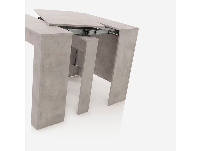  Console d'entrée extensible gain de place 54252x79 glam - gris  - Conforama C