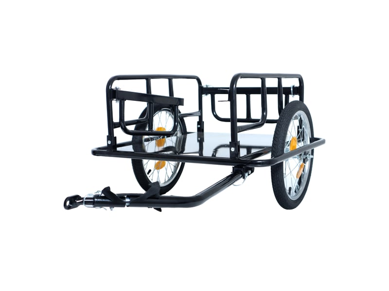  Remorque cargo pour vélo, charge 50 kg, roues 16 pouces, attelage universel  - Conforama B