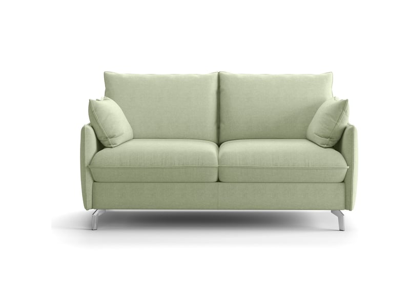  Canapé droit convertible 3 places en tissu chenille vert sauge - ouverture express - astoria Astoria - Conforama A