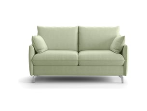 Canapé droit convertible HOMIFAB Astoria 3 places Tissu vert