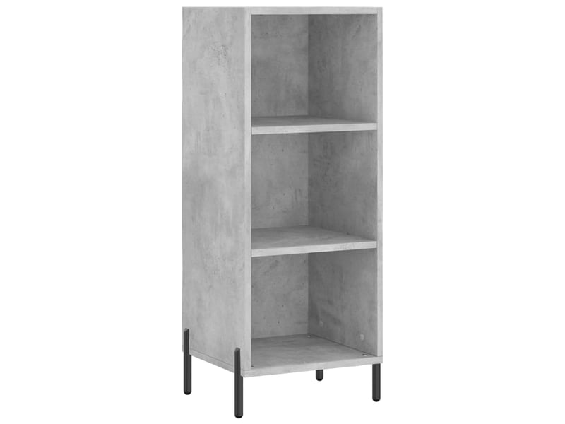  Buffet haut - bahut - meuble de rangement gris béton 34,5x34x180 cm bois d'ingénierie  - Conforama E