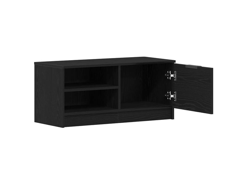  Meuble tv - banc tv - meuble de rangement 2 pcs chêne noir bois d'ingénierie  - Conforama E