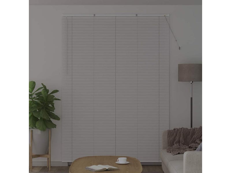 Store vénitien, store de fenêtre blanc 220 x 160 cm 25 mm aluminium cf47796 - Conforama C