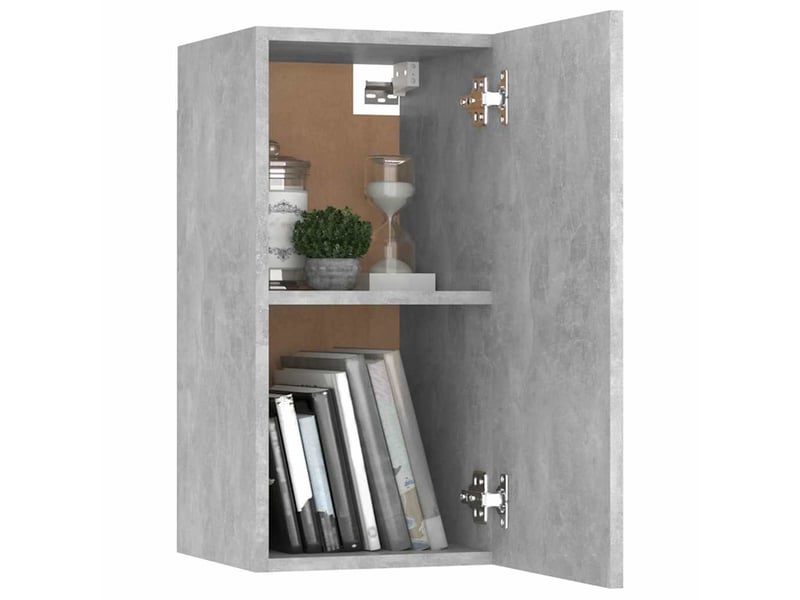 Ensemble de meubles tv - banc tv - meuble de rangement 7 pcs gris béton bois d'ingénierie  - Conforama E
