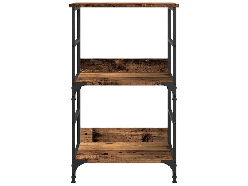  Bibliothèque, meuble de rangement salon vieux bois 50x33x82 cm bois d'ingénierie  - Conforama D
