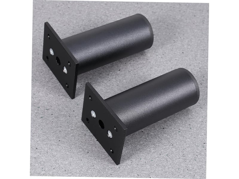  4pièces support réglables pour meubles armoire alliage aluminium de tables pour canapés et tables basses noir  - Conforama B