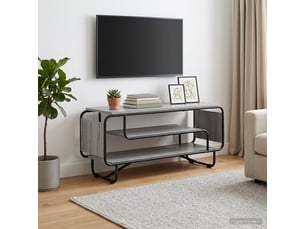 Meuble tv coloris gris  <strong></strong>  <strong></strong>
