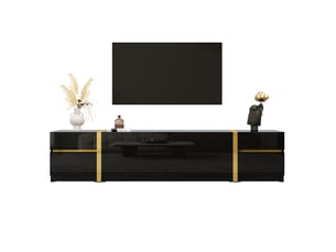 Meuble tv coloris noir 180 cm FLORAGRACE 4071258275867