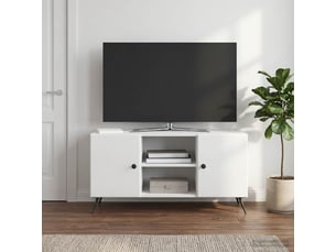 Meuble tv coloris blanc 102 cm <strong></strong>  <strong></strong>