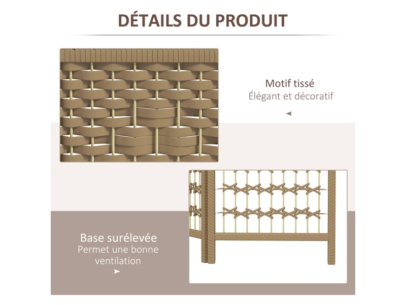  Paravent intérieur en bois séparateur de pièce cloison pliable 3 panneaux bois naturel 120 x 170 cm  - Conforama R