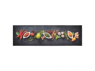 Tapis de cuisine lavable en velours motif épices 45x150 cm - comfortxl