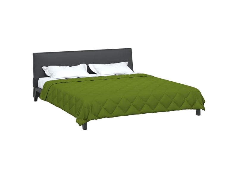  Duvet - couette d'été simple 240 x 260 cm été 200 gsm vert  - Conforama C