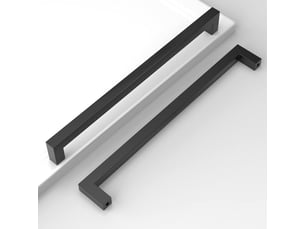 Jeu de 10 poignées de 256 mm en acier inoxydable noir, poignées pour cuisine, placard et tiroirs