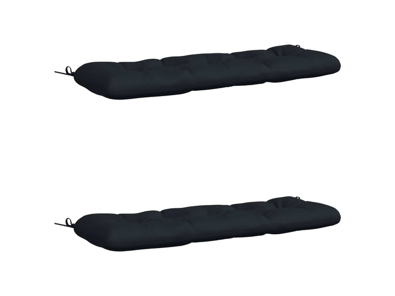 Lot de 2 coussins de banc, coussins d'assise vianen 100 % polyester bleu foncé cf57645 - Conforama A