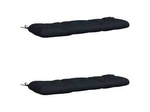 Lot de 2 coussins de banc, coussins d'assise vianen 100 % polyester bleu foncé cf57645
