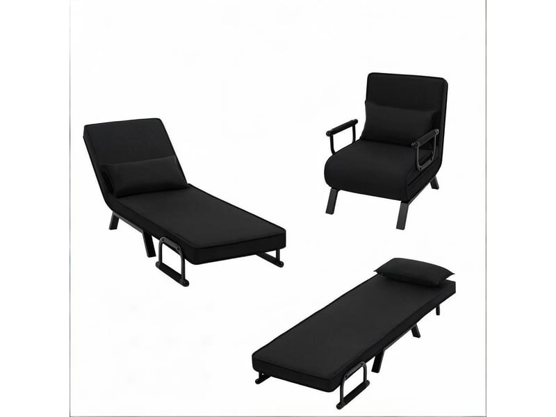 Fauteuil-lit convertible extensible, dossier réglable, fauteuil tv multifonction 1 place - Conforama D