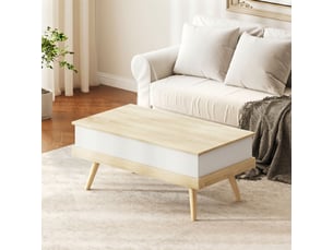 Table basse rectangulaire coloris bicolore <strong></strong> <strong></strong> - 79 cmx100 cm