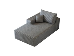 Canapé de salon, canapé pour séjour, gris, version gauche, mobilier pour espace de vie, pour salon et séjour