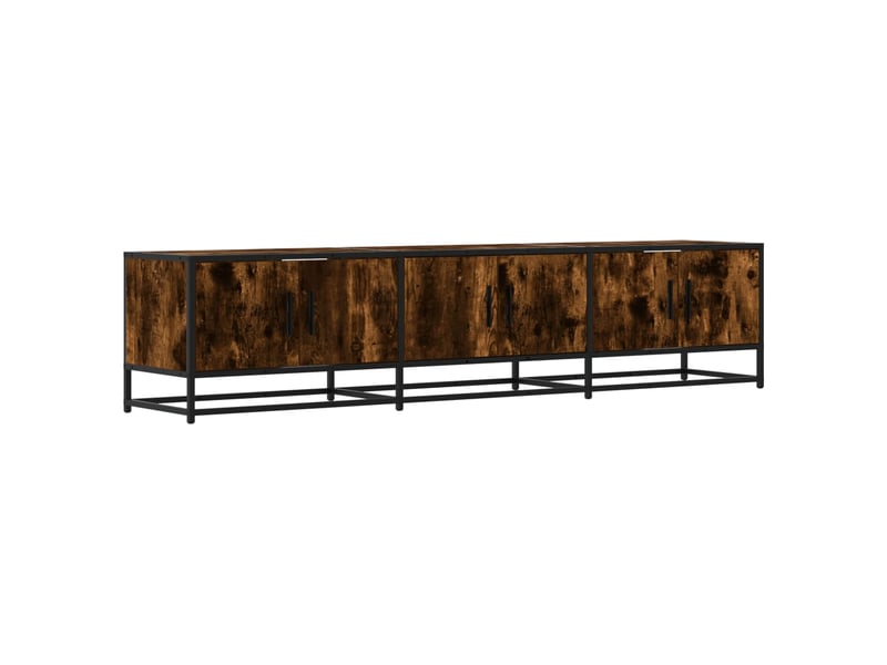  Meuble tv - banc tv - meuble de rangement chêne fumé 180x35x41 cm bois d'ingénierie  - Conforama A