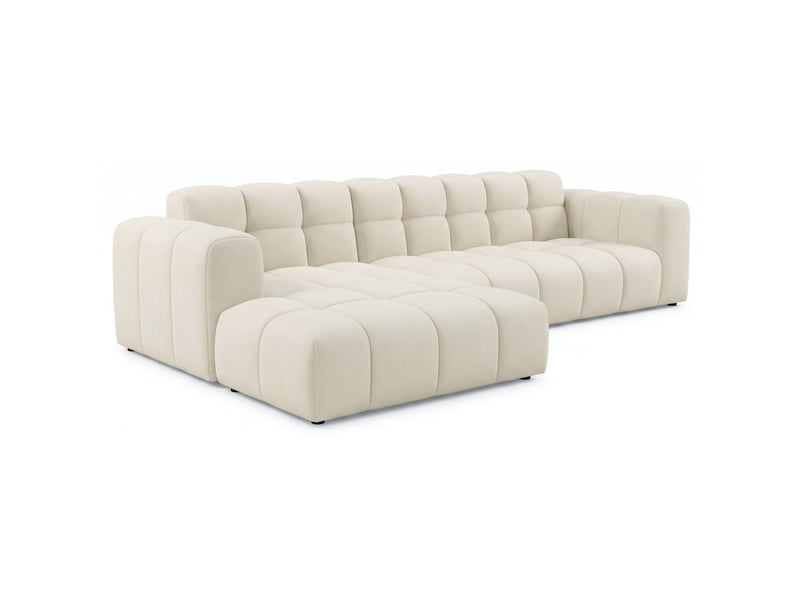  Selsey boloon - canapé d'angle - 300 cm - velours crème Boloon - Conforama C