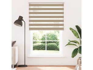 Store zèbre, store de fenêtre marron sable largeur du tissu 145,9 cm polyester cf48783