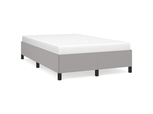 Lit 2 places 120x190cm    coloris gris